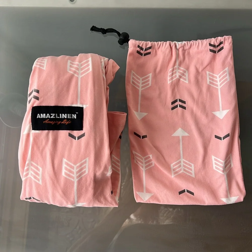 👼Amazlinen Amazing Life Pink Arrow Carseat Cover | Mesh Netting | Packable